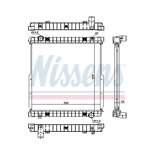 NISSENS Kühler, Motorkühlung