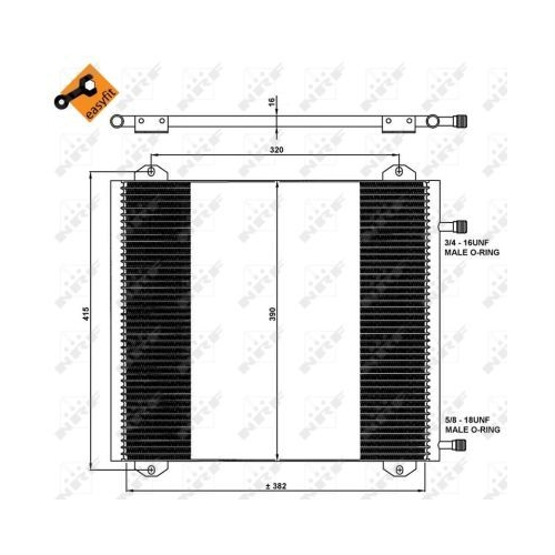 NRF Kondensator, Klimaanlage EASY FIT