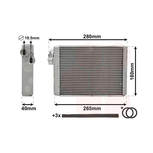 VAN WEZEL Wärmetauscher, Innenraumheizung *** IR PLUS ***