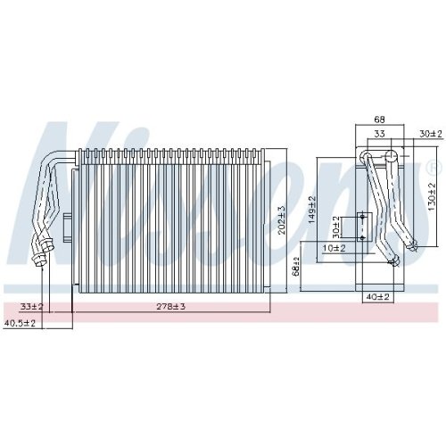 NISSENS Verdampfer, Klimaanlage