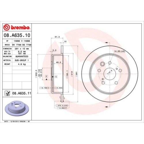 BREMBO Bremsscheibe PRIME LINE - UV Coated