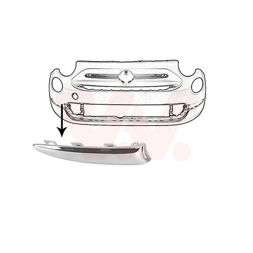 VAN WEZEL Zier-/Schutzleiste, Stoßfänger ** Equipart **