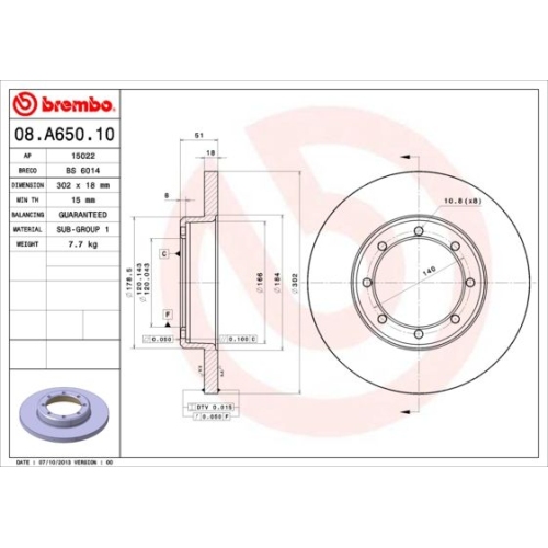 BREMBO Bremsscheibe PRIME LINE