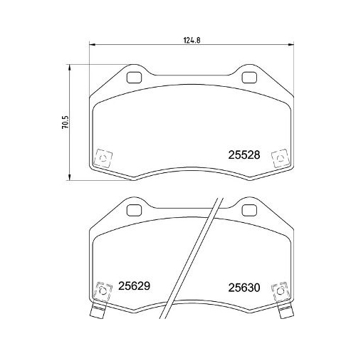 BREMBO Bremsbelagsatz, Scheibenbremse PRIME LINE