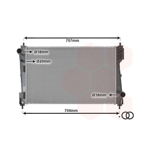 VAN WEZEL Kühler, Motorkühlung *** IR PLUS ***