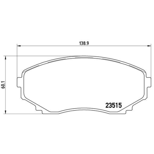 BREMBO Bremsbelagsatz, Scheibenbremse PRIME LINE