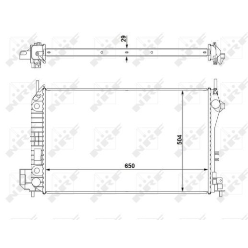 NRF Kühler, Motorkühlung EASY FIT