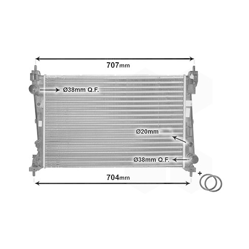 VAN WEZEL Kühler, Motorkühlung *** IR PLUS ***