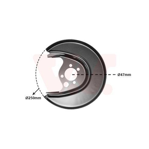 VAN WEZEL Spritzblech, Bremsscheibe