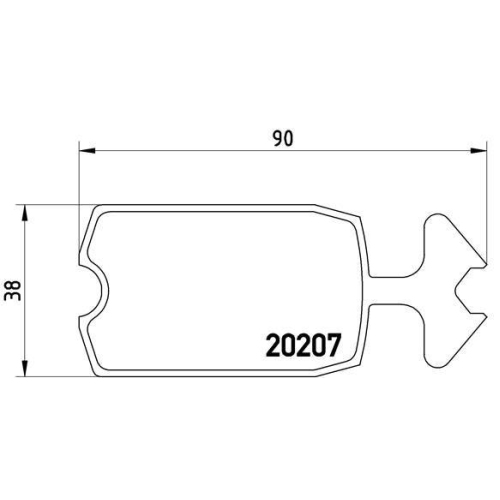 BREMBO Bremsbelagsatz, Scheibenbremse PRIME LINE