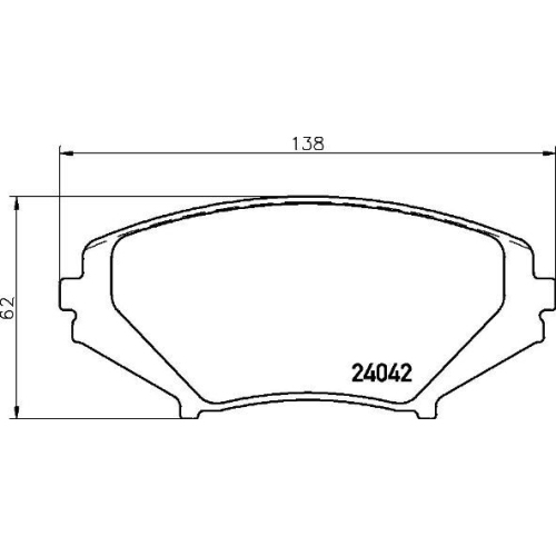 BREMBO Bremsbelagsatz, Scheibenbremse PRIME LINE