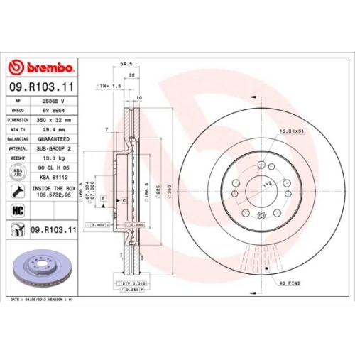 BREMBO Bremsscheibe PRIME LINE - UV Coated