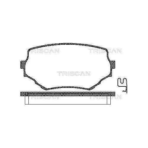 TRISCAN Bremsbelagsatz, Scheibenbremse