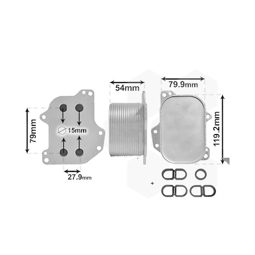VAN WEZEL Ölkühler, Motoröl *** IR PLUS ***
