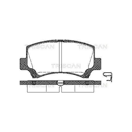 TRISCAN Bremsbelagsatz, Scheibenbremse