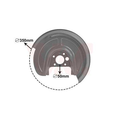 VAN WEZEL Spritzblech, Bremsscheibe