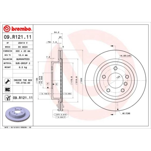 BREMBO Bremsscheibe PRIME LINE - UV Coated