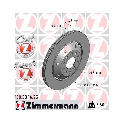 ZIMMERMANN Bremsscheibe FORMULA Z