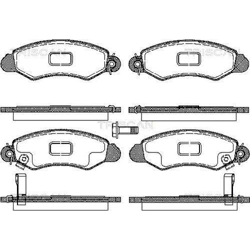 TRISCAN Bremsbelagsatz, Scheibenbremse