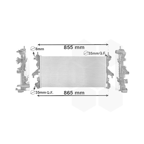 VAN WEZEL Kühler, Motorkühlung