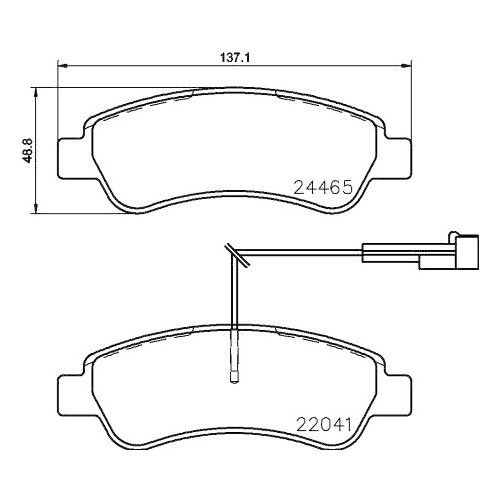 BREMBO Bremsbelagsatz, Scheibenbremse PRIME LINE