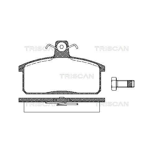 TRISCAN Bremsbelagsatz, Scheibenbremse