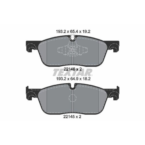 TEXTAR Bremsbelagsatz, Scheibenbremse Q+