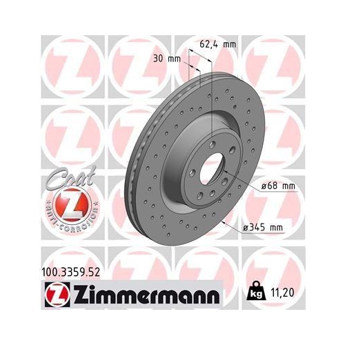 ZIMMERMANN Bremsscheibe SPORT Z