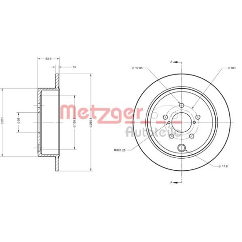 METZGER Bremsscheibe