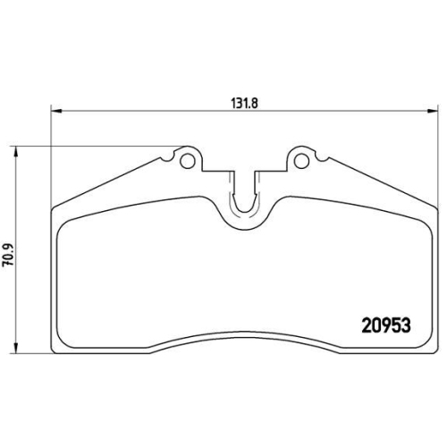 BREMBO Bremsbelagsatz, Scheibenbremse PRIME LINE