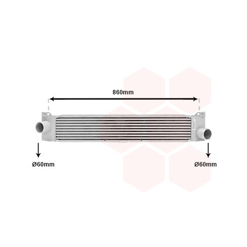 VAN WEZEL Ladeluftkühler