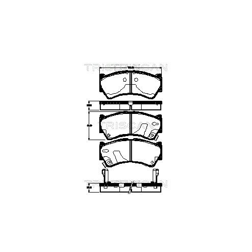 TRISCAN Bremsbelagsatz, Scheibenbremse