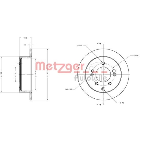 METZGER Bremsscheibe