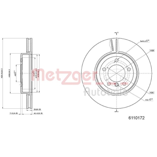 METZGER Bremsscheibe