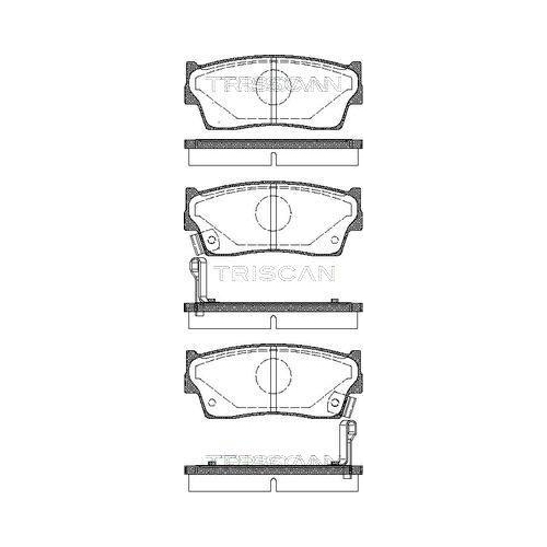 TRISCAN Bremsbelagsatz, Scheibenbremse