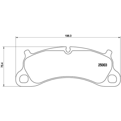 BREMBO Bremsbelagsatz, Scheibenbremse PRIME LINE