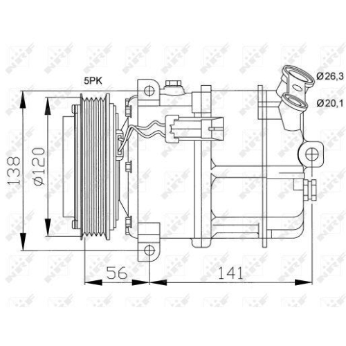 NRF Kompressor, Klimaanlage EASY FIT