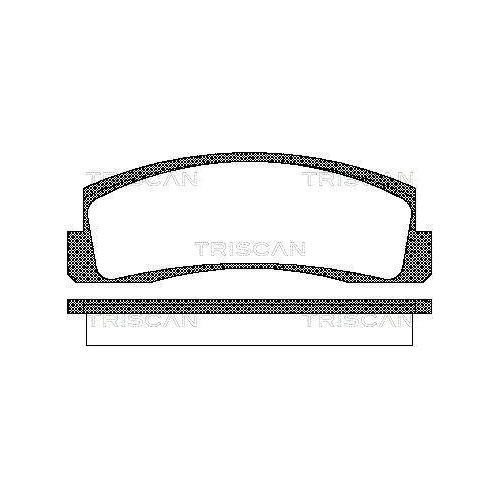 TRISCAN Bremsbelagsatz, Scheibenbremse