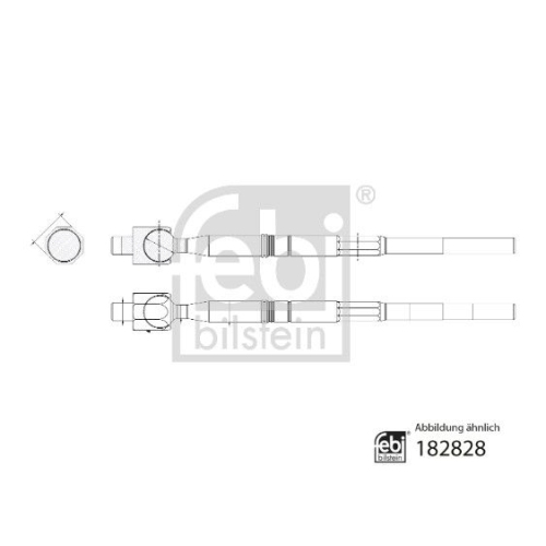 FEBI BILSTEIN Axialgelenk, Spurstange