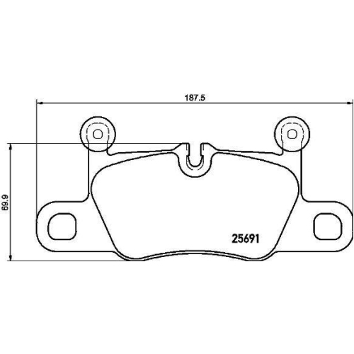 BREMBO Bremsbelagsatz, Scheibenbremse PRIME LINE