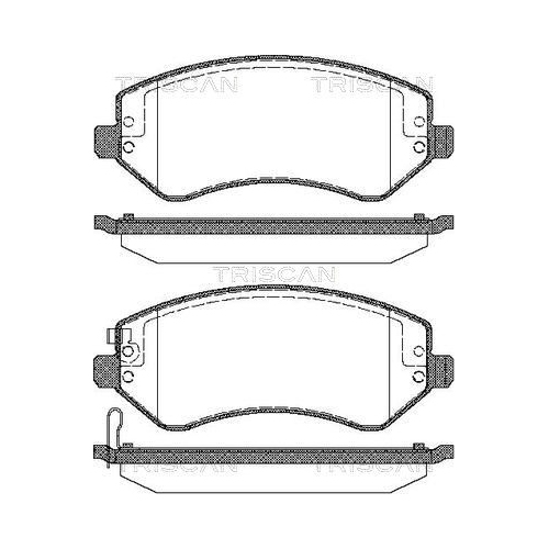 TRISCAN Bremsbelagsatz, Scheibenbremse