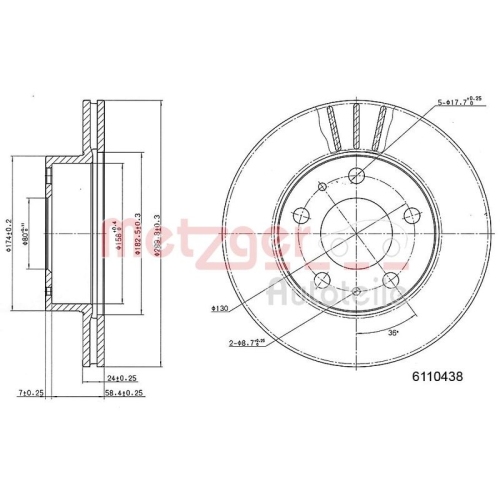 METZGER Bremsscheibe