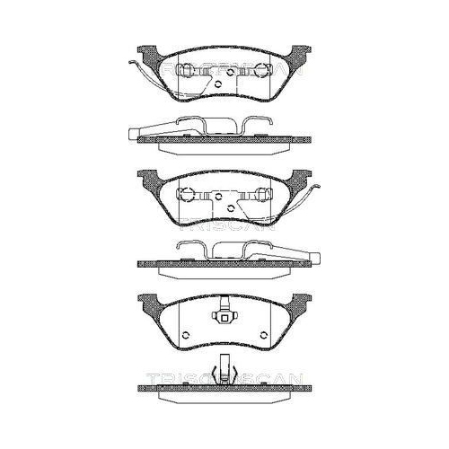 TRISCAN Bremsbelagsatz, Scheibenbremse