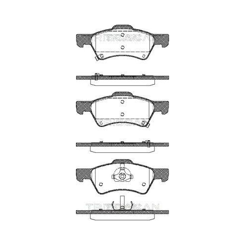TRISCAN Bremsbelagsatz, Scheibenbremse