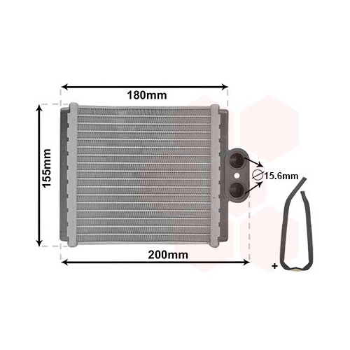 VAN WEZEL Wärmetauscher, Innenraumheizung *** IR PLUS ***