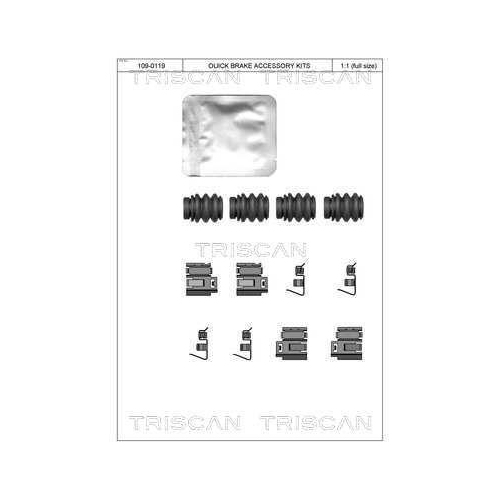 TRISCAN Zubeh&ouml;rsatz, Scheibenbremsbelag