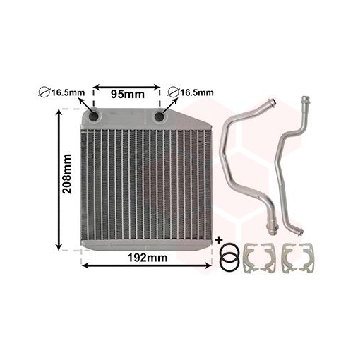 VAN WEZEL Wärmetauscher, Innenraumheizung *** IR PLUS ***