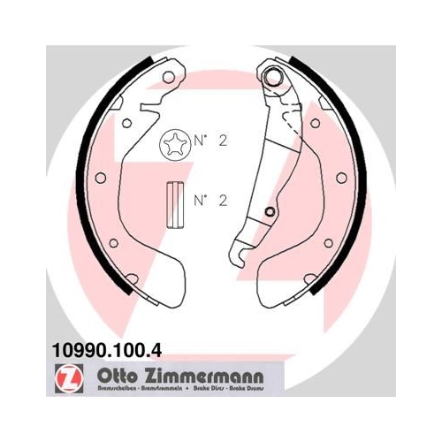 ZIMMERMANN Bremsbackensatz