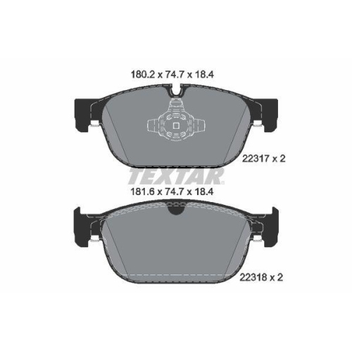 TEXTAR Bremsbelagsatz, Scheibenbremse Q+