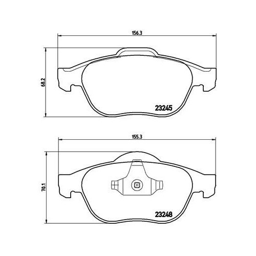 BREMBO Bremsbelagsatz, Scheibenbremse PRIME LINE